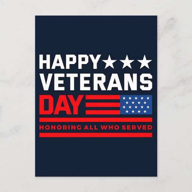 Postal Festiva Thank You for Your Service: Veterans Day 2025  (Anverso)