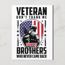 Postal Festiva Thank You for Your Service: Veterans Day 2025 
