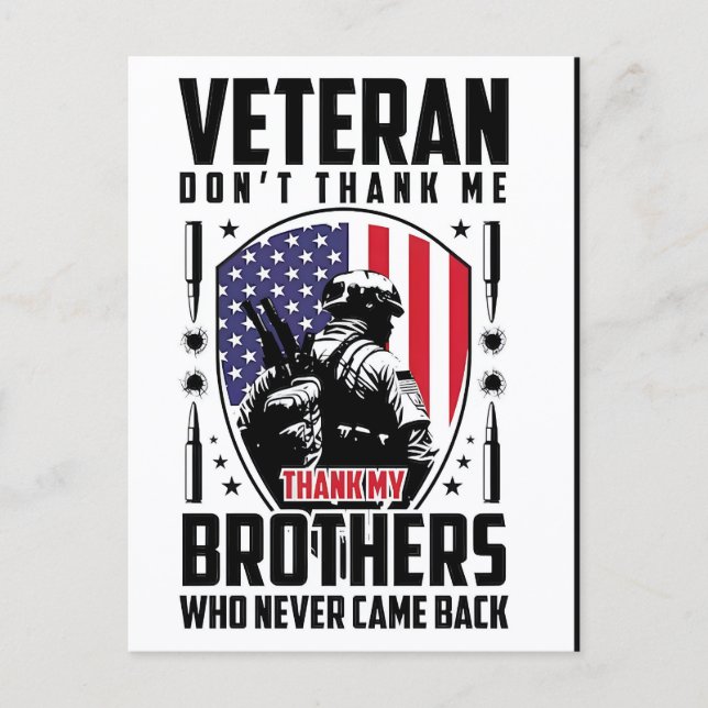 Postal Festiva Thank You for Your Service: Veterans Day 2025  (Anverso)