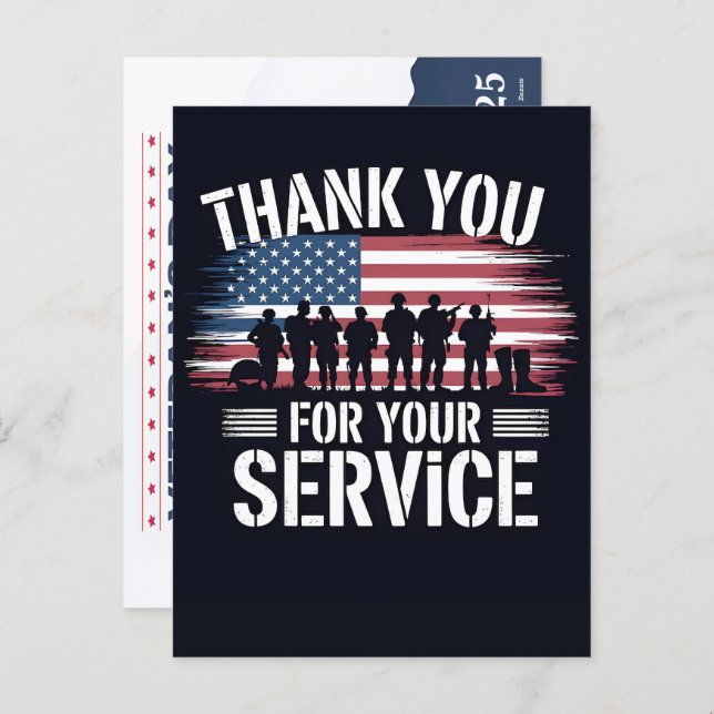 Postal Festiva Thank You for Your Service: Veterans Day 2025  Hol (Anverso / Reverso)