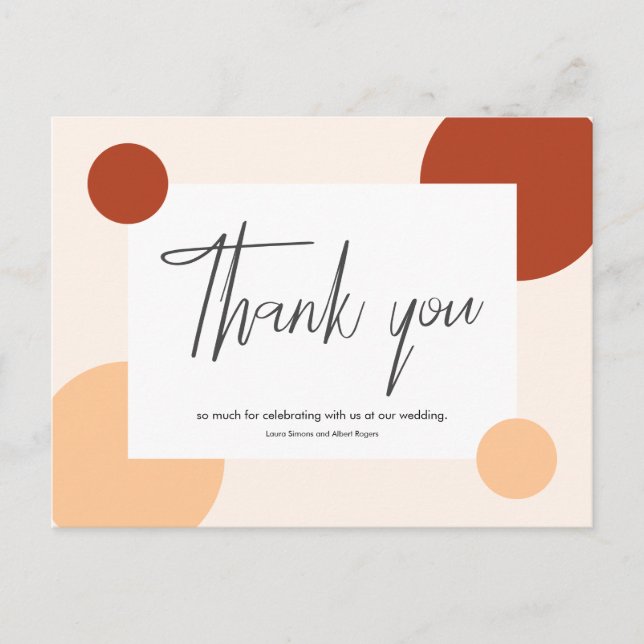 Postal Festiva Thank you so much for celebrating with us our.. (Anverso)