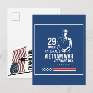 Postal Festiva Thank You Veterans American Flag Memorial Day