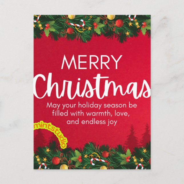 Postal Festiva Thanku card (Anverso)