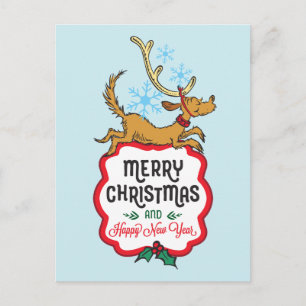 Postal Festiva The Grinch   Max - Happy New Year