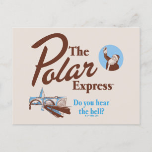 Postal Festiva The Polar Express   "¿Oyes la campana?" Retro