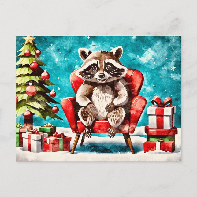Postal Festiva The Raccoon’s Christmas Chair (Anverso)