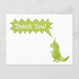 Postal Festiva Them Stomp y Chomp Green Dinosaur Theme