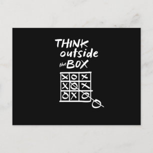 Postal Festiva Think Outside the Box Tic Tac Toe Funny Playing