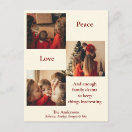 Postal Festiva Three Picture Holiday Card
