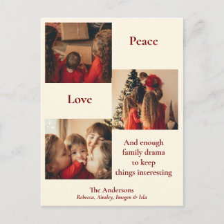 Postal Festiva Three Picture Holiday Card