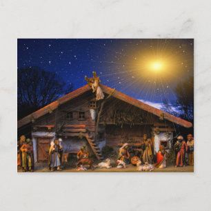 Postal Festiva Tiempo de alegría de los navidades