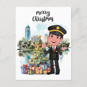 Postal Festiva Tiempo de Navidades piloto en Florida