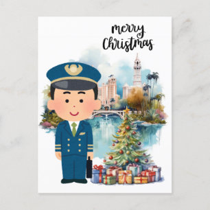 Postal Festiva Tiempo de Navidades piloto en Florida