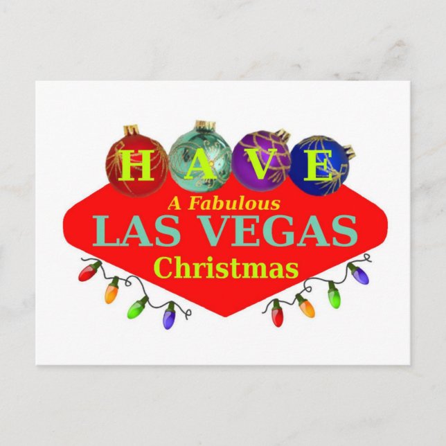 Postal Festiva TIENE UNA Fabulosa Postcarta De Navidades De Las V (Anverso)