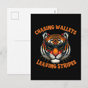 Postal Festiva Tigre ladrón