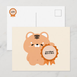Postal Festiva Tigre Quemado Certificado