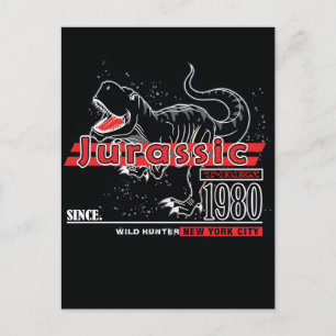 Postal Festiva Tipografía jurásica para camiseta de vector de imp