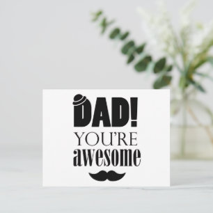 Postal Festiva ¡Tipografía minimalista para el Día del Padre!