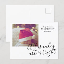 Postal Festiva Todo Es Tranquilidad, Todo Es Navidades Personaliz