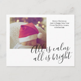 Postal Festiva Todo Es Tranquilidad, Todo Es Navidades Personaliz