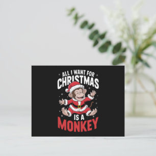 Postal Festiva Todo lo que quiero para los Navidades es una Navid