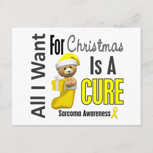 Postal Festiva Todo lo que quiero para los Navidades Sarcoma