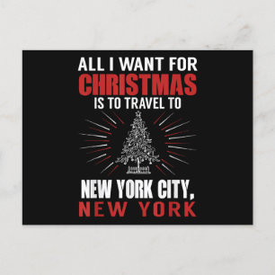 Postal Festiva Todo Lo Que Quiero Para Navidades Viaje A Nueva Yo