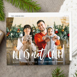 Postal Festiva Todo no es calma | Foto divertida