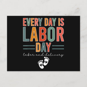Postal Festiva Todos Los Días Es Trabajo De Camisetas En El Día D