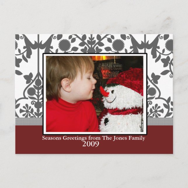 Postal Festiva Toile navidades (Anverso)