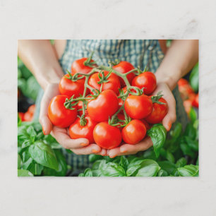 Postal Festiva Tomates de vid con encanto rural