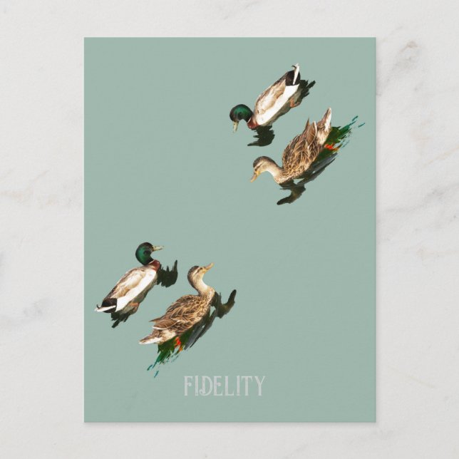 Postal Festiva Tornos de escarcha de mallard comestibles (Anverso)