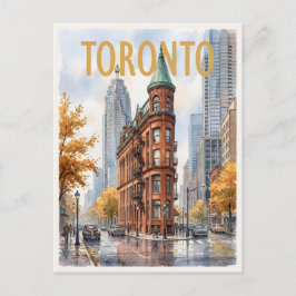 Postal Festiva Toronto Canadá Viaje Vintage