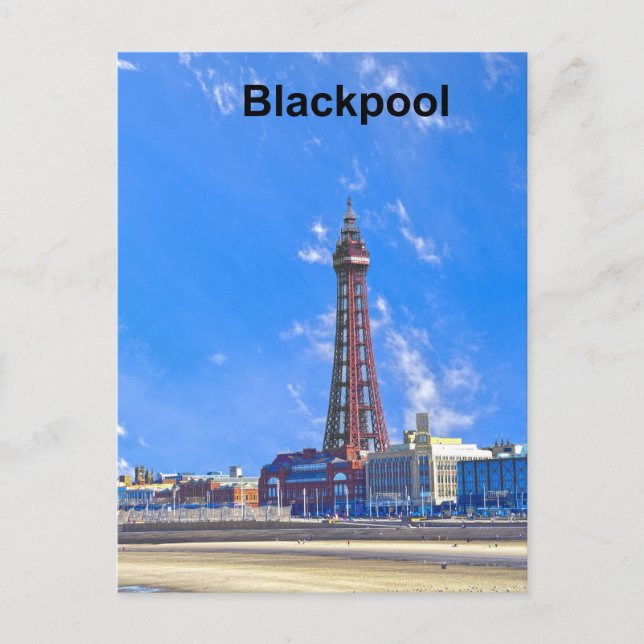 Postal Festiva Torre Blackpool (Anverso)