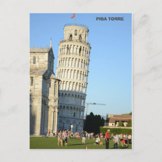 Postal Festiva Torre de Pisa Torre Italia