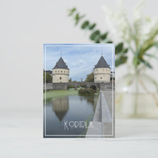 Postal Festiva Torres Broel Reflections, Kortrijk, Bélgica