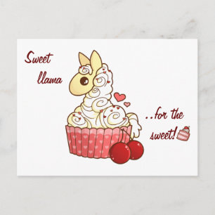 Postal Festiva Torta de San Valentín a la llama