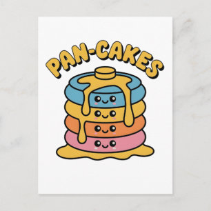 Postal Festiva Tortitas Divertidas Pansexuales Orgullo LGBTQ Dive