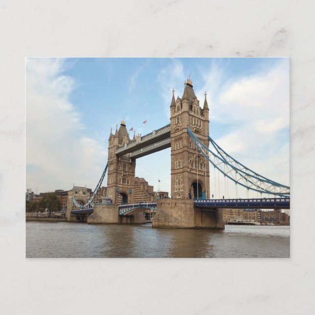 Postal Festiva Tower Bridge London Inglaterra (Anverso)