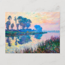 Postal Festiva Tranquila escena del río Spring en Havelland