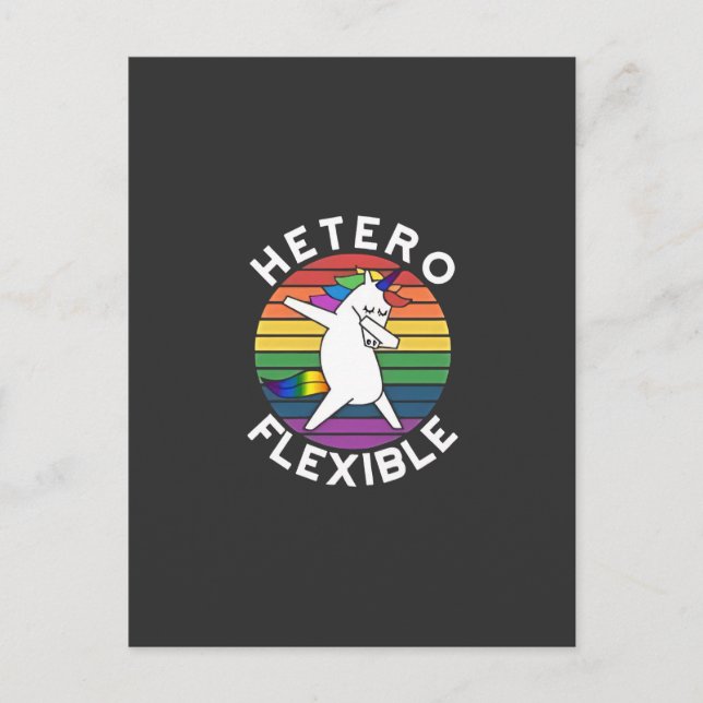 Postal Festiva Traspaso bisexual LGBT lésbico heterosexual hetero (Anverso)