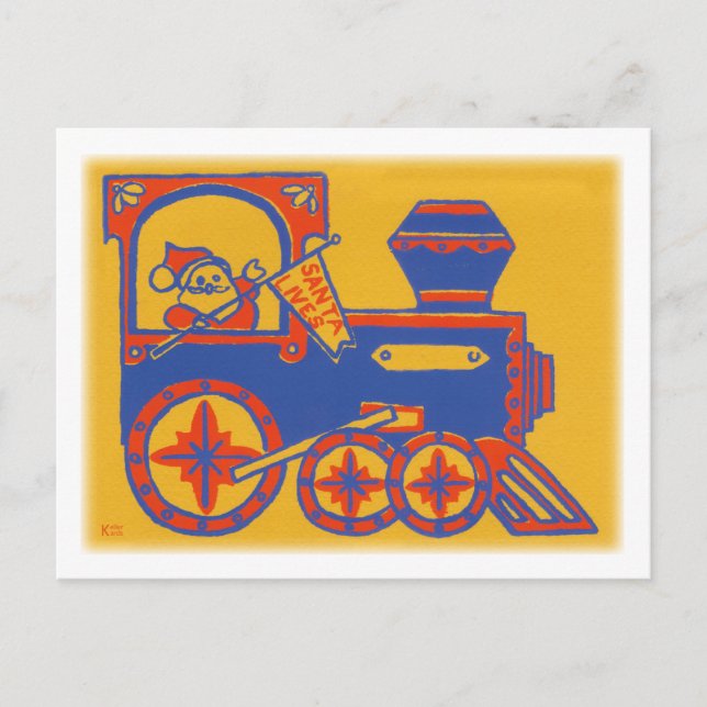 Postal Festiva Tren de Santa (Anverso)