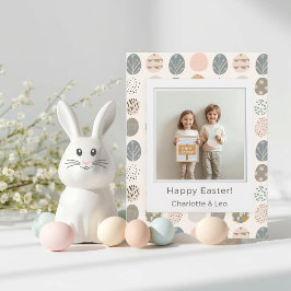 Postal Festiva Trendy Pastel Easter Photo Postcard | Personalized