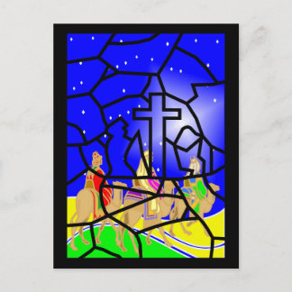 Postal Festiva Tres reyes Christmas Postcard