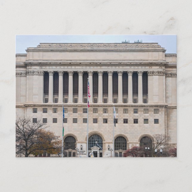 Postal Festiva tribunal del condado de milwaukee (Anverso)