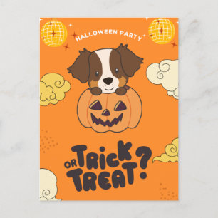 Postal Festiva Trick O Trato A Pastor Australiano De La Fiesta De