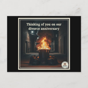 Postal Festiva Triste aniversario del divorcio