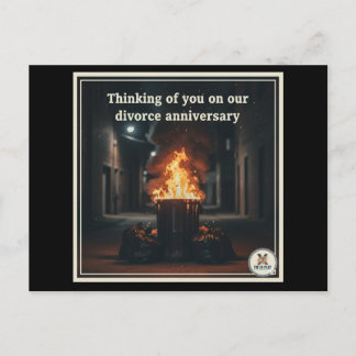 Postal Festiva Triste aniversario del divorcio