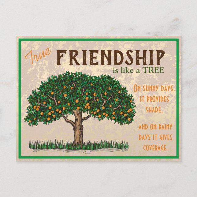 Postal Festiva True Friendship Postcard (Anverso)