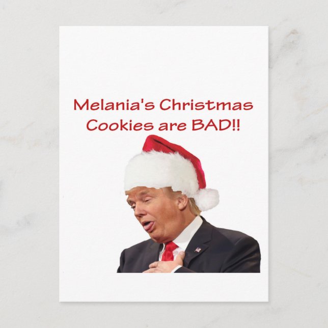 Postal Festiva Trump, ¡las galletas de los Navidades de Melania s (Anverso)
